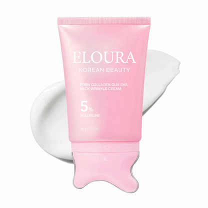 Eloura Korean PDRN Collagen Gua Sha Neck Wrinkle Cream