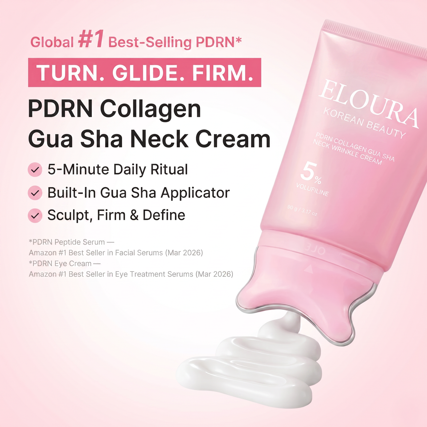 Eloura Korean PDRN Collagen Gua Sha Neck Wrinkle Cream