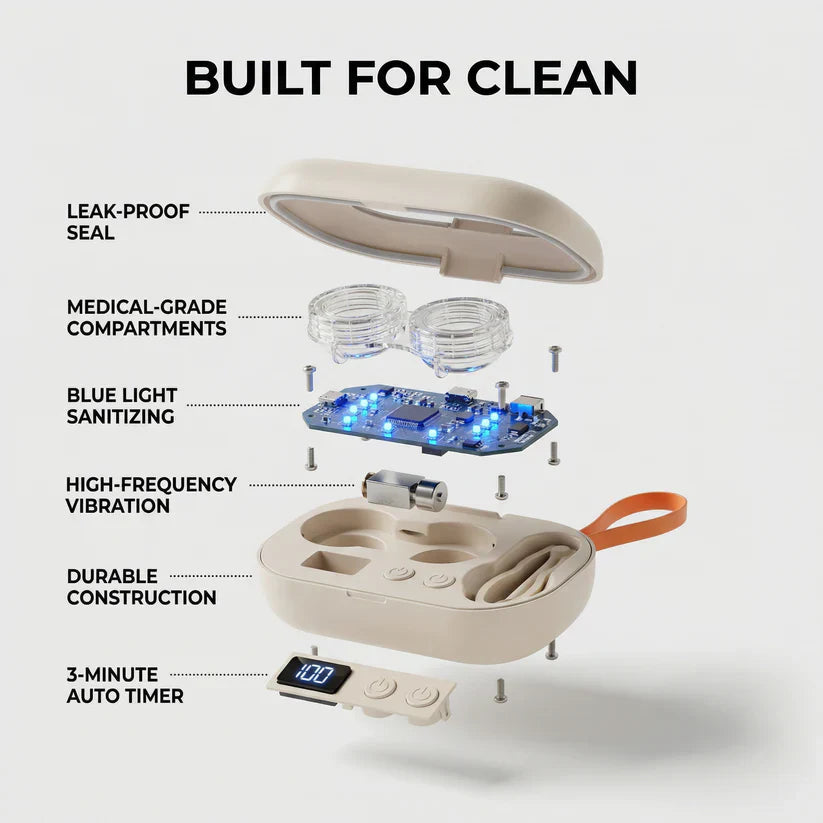 Ultrasonic Contact Lens Cleaner